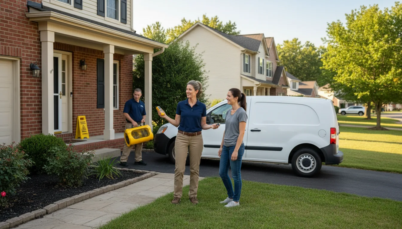 Water restoration image for Dehumidification And Cleanup Services in Brentwood, MD